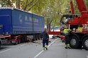 LKW verliert Auflieger Koeln Boltensternstr Pasteurstr P2000